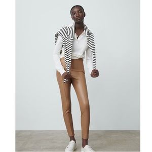Zara faux leather leggings size small